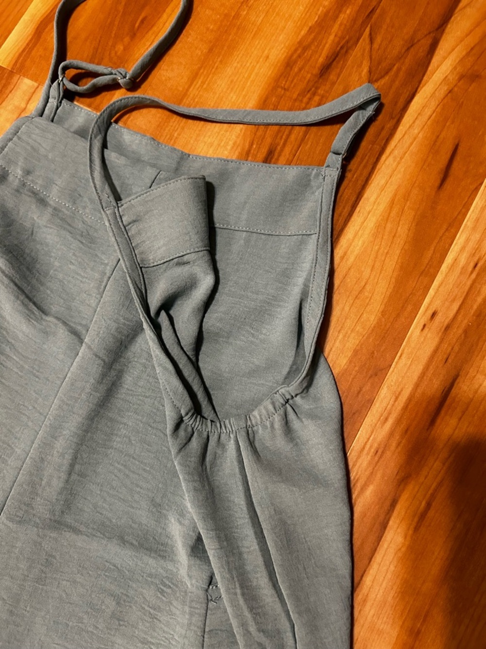 Wide leg romper jumper Sage Green Sleeveless size small - Picture 7 of 8